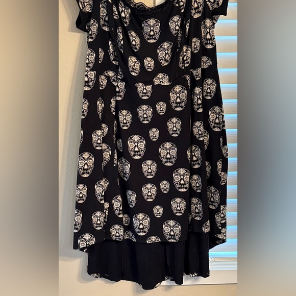 Tripp NYC Day of the Dead Dress, Size 4xl, Black And White - Picture 6 of 13